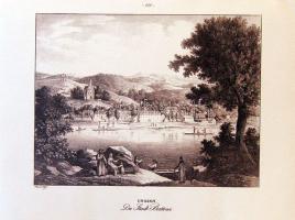 Battonyát ábrázoló XIX. századi metszet felnagyítva (47x35cm)