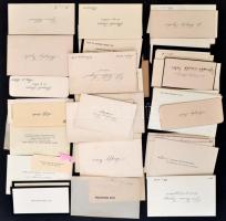 1900-1940 Vegyes kb. 50 db régi névjegykártya
