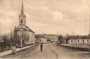 1916 Mezőtúr, Erdődy utca, Római katolikus templom. Kiadja a Török papíráruház (fl)