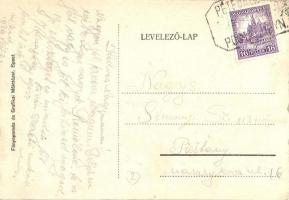 Pétfürdő, Hollós penzió, Hollós Vilmos vendéglője + 1929 Pétfürdő Postai ügyn. pecsét (EK)