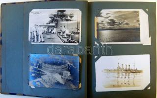 Hadihajók, haditengerészet az 1. világháborúban kb 140 db-os gyűjtemény albumban benne számos fotóla...