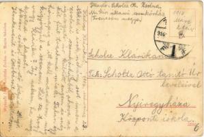 1916 Zsolna, Sillein, Zilina; M. kir. állami szemkórház, belső. Wykopal János felvétele / eye hospit...