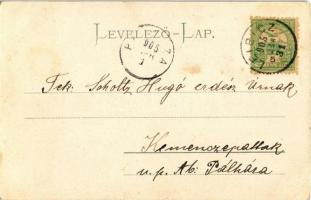 1905 Tátra, Magas Tátra, Vysoké Tatry; Csorbai állomás, fogaskerekű vasút / funicular railway statio...