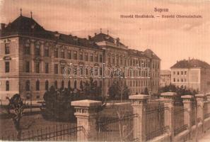 1912 Sopron, Honvéd főreál iskola. Kiadja B. D. és T. 737. (EK)