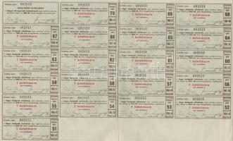 Budapest 1941. "Magyar Mezőgazdák Szövetkezete" névre szóló üzletrész jegye 20P-ről, szára...