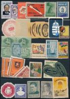 70 db magyar levélzáró 2 db stecklapon