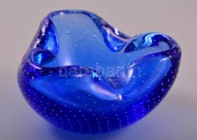 Venini jelzéssel: kis buborék tálka, alján apró karcolásokkal, 9×9 cm