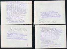 cca 1963 Budapest közlekedése, járművek, közlekedési helyzetek, 13 db vintage fotó, többsége felirat...