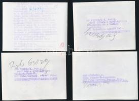 Budapest éjszaka, különféle időpontokban készült felvételek, 10 db vintage fotó (több feliratozva) +...