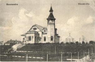 1916 Szentendre, Waczek villa. Kiadja Fetter Viktor (EK)