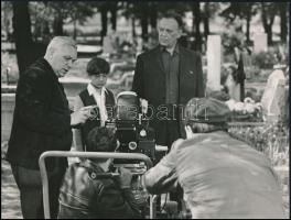 cca 1960 Pécsi Sándor (1922-1972) kétszeres Kossuth-díjas színész, 3 db jelzés nélküli vintage fotó ...