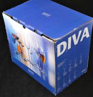 Schwott Zwiesel talpas pohár készlet, hibátlan, jelzett, eredeti dobozában, m: 24 cm (6×)