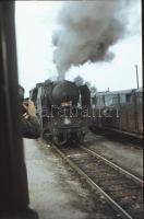 Vasúttörténeti felvételek különféle helyszíneken, különféle korokból, 6 db vintage negatív és/vagy d...