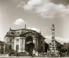 cca 1974-1985 Kecskemét, várostörténeti szempontból érdekes felvételek, 46 db vintage negatív, tárol...