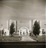 cca 1974-1985 Kecskemét, várostörténeti szempontból érdekes felvételek, 46 db vintage negatív, tárol...