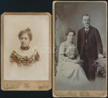 cca 1900 Családi portrék, 6 db keményhátú fotó görlitz-i, budapesti és barmeni műtermekből,