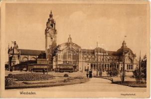 Wiesbaden, Hauptbahnhof / main railway station, tram