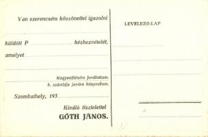 Szombathely, Kőszegi utca 9. Góth János lakatos reklámlapja