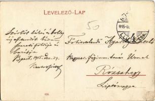 1915 Léva, Levice; várrom, fahasábok felhalmozva / castle ruins, blocks of wood, logs piled up (r)