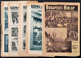 1931-1938 Képes Pesti Hírlap 10 száma, valamint a Budapesti Hírlap képes melléklete 3 száma