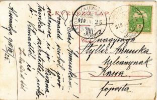 1910 Ungvár, Uzshorod, Uzhorod; Gimnázium, híd / grammar school, bridge