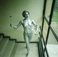 1989 Menesdorfer Lajos (1941-2005) budapesti fotóművész hagyatékából 16 db vintage negatív, a Bádoge...