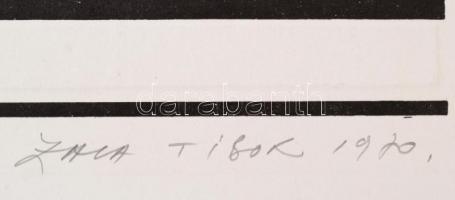 Zala Tibor (1920-2004): Bartók: Virágzás, litográfia, papír, jelzett, felcsavarva, 40,5×61,5 cm