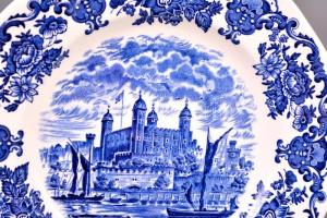 Royal homes of Britain hiányos készlet és süteményes tányérok, összesen:14 db, levonóképes, jelzett,...