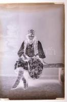 cca 1930-as években készült felvételek az egri Foto-GRÁF műterem hagyatékából, 13 db vintage üveglem...