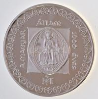 1999. "A Magyar Állam 1000 éves" jelzett Ag emlékérem dísztokban, tanúsítvánnyal (31,1g/0....