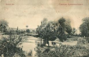 1911 Nyárádszereda, Miercurea Nirajului; Nyárád vize, híd. Dunky fivérek fényképészek kiadása / Niraj river, bridge  (EK)