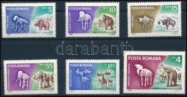 1966 Ősállatok sor, Animals set Mi 2553-2558