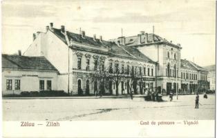 Zilah, Zalau; Vigadó, gőzfürdő / Casa de petrecere, Baie-Abori / redoute, steam spa (EK)