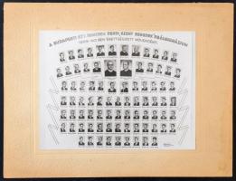 1940 Budapest, Szent Benedek Reálgimnázium tanárai és végzett tanulói, kistabló nevesített portrékka...
