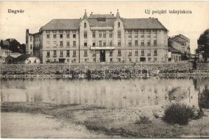 Ungvár, Uzshorod, Uzhorod; Új polgári leányiskola / new girl school