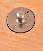 4 db-os patikai súlykészlet, jelzett, fa tokban