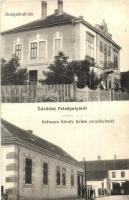 1918 Felsőpulya, Oberpullendorf; Szolgabírói lak, Hofmann Károly üzlete és utca / judges house, shop with street