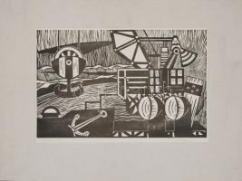 Pataky Á.: Daru szignált metszet 53x43cm