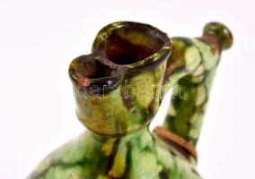 cca 1900 mázas korsó, apró lepattanásokkal, m:14,5 cm