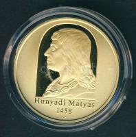 2008. 50.000Ft Au "Hunyadi Mátyás trónra lépésének 550.évfordulója" 10g T:PP Tanúsítvánnyal!