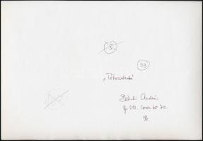 cca 1978 Bándi András (?-?) budapesti fotóművész hagyatékából feliratozott, vintage fotóművészeti al...