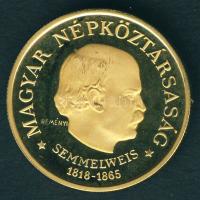 1968. 100Ft Au "Semmelweis" 8,41g T:PP