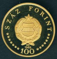 1968. 100Ft Au "Semmelweis" 8,41g T:PP