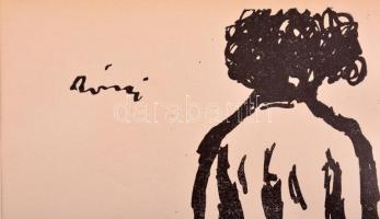 Rippl-Rónai József (1861-1927): Gitáros. Cinkográfia, papír, jelzett a cinkográfián, 24x17 cm