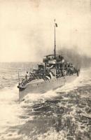 WAL osztrák-magyar torpedóromboló (később Tb 54 T) / S.M. Hochseetorpedoboot Wal. K.u.K. Kriegsmarine. Phot. A. Beer / Wal, Austro-Hungarian Navy Deep-sea torpedo boat (later TB54T)