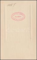 1928 Iskoláslány portréja, kartonra kasírozott fotó Kertész Andor komáromi műterméből, pecséttel jel...