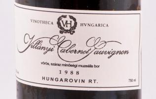 1988 Villányi Cabernet Sauvignon bontatlan palack vörösbor jó évjáratból