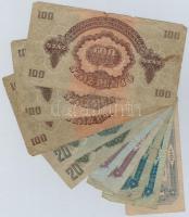 1944. 1P-100P (10x) "A Vöröshadsereg Parancsnoksága" T:III,III-