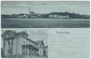 Schärding, Bahnhofs-Restauration (Inh. Joh. Umbauer) / railway restaurant (fa)