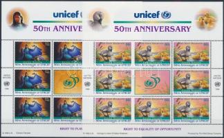 1996 UNICEF kisívsor, UNICEF minisheet set Mi 720-721